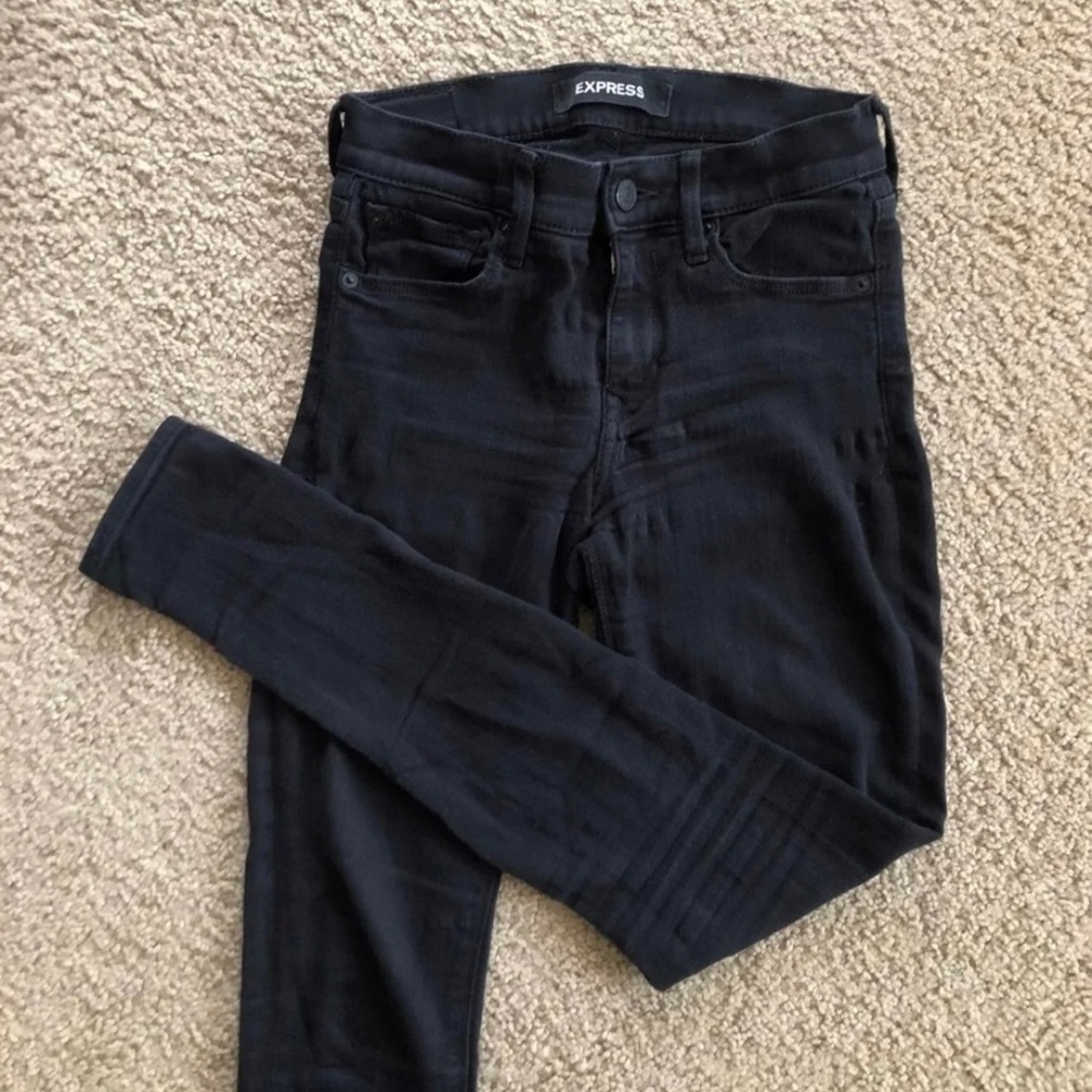 Express Black Jeans, Size 2R